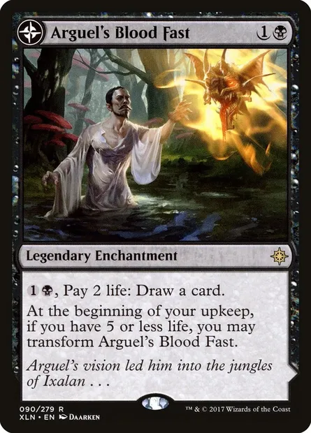Arguel's Blood Fast // Temple of Aclazotz, Magic card XLN 90 — Ixalan set