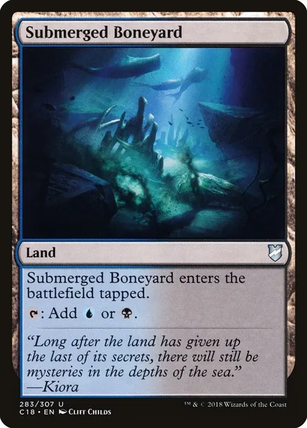 Submerged Boneyard, Magic card C18 283 — Commander 2018 set