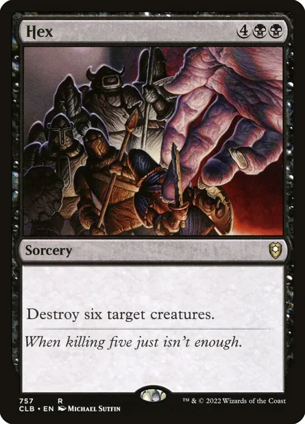Hex, Magic card CLB 757 — Commander Legends: Battle for Baldur's Gate set