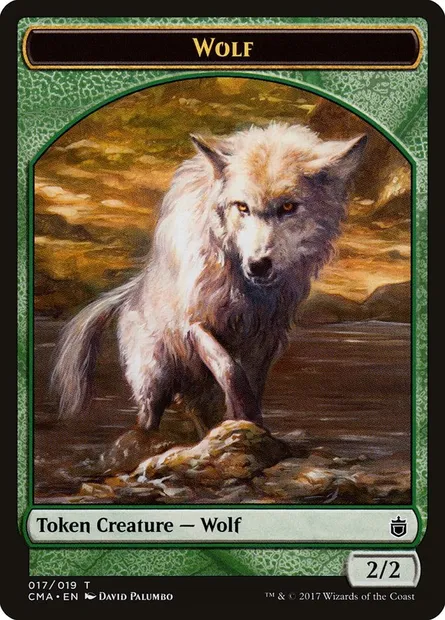 Wolf, Magic card TCMA 17 — Commander Anthology Tokens set