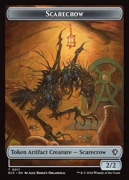 Scarecrow, carte Magic TECC 11 — extension Lorwyn Eclipsed Commander Tokens