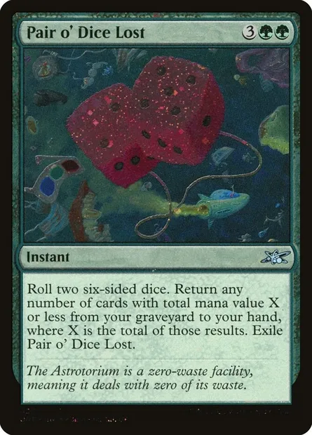 Pair o' Dice Lost, Magic card UNF 435 — Unfinity set