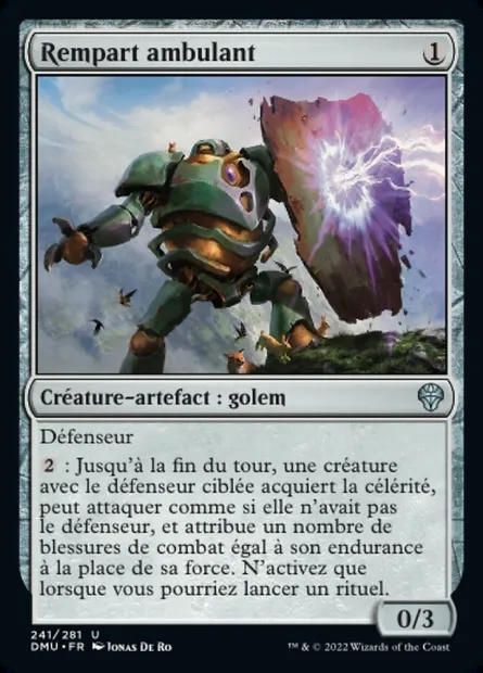Rempart ambulant, carte Magic DMU 241 — extension Dominaria Uni