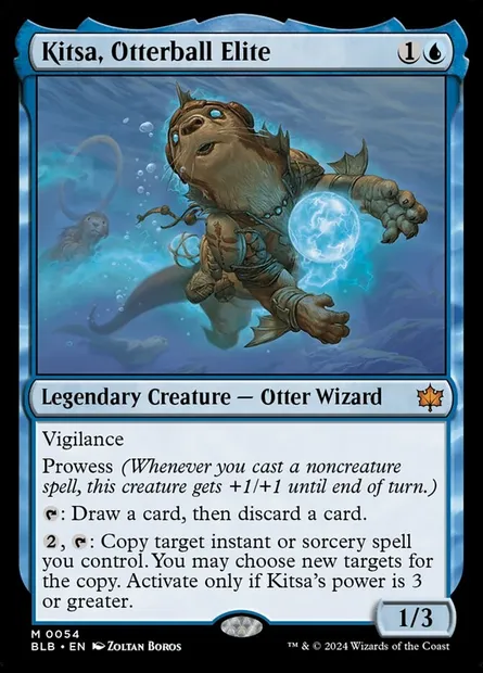 Kitsa, Otterball Elite, Magic card BLB 54 — Bloomburrow set