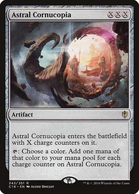 Astral Cornucopia, Magic card C16 243 — Commander 2016 set