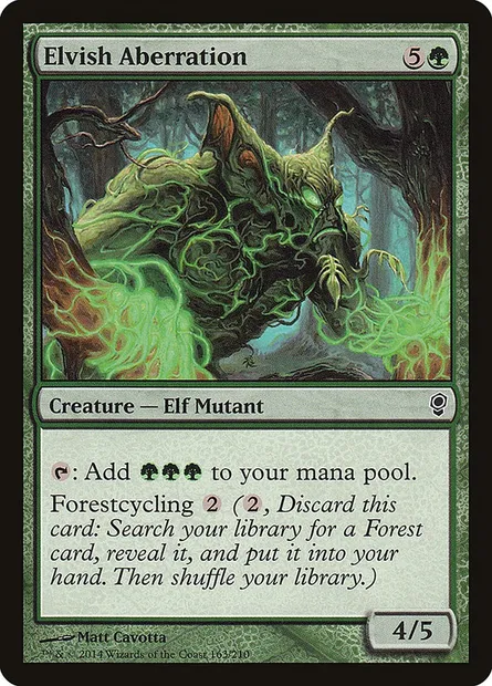 Aberration elfe, carte Magic CNS 163 — extension Conspiration