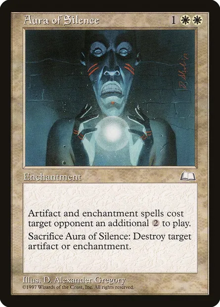 Aura of Silence, Magic card WTH 7 — Weatherlight set