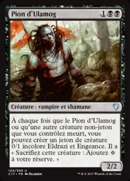 Pion d'Ulamog, carte Magic C17 120 — extension Commander 2017