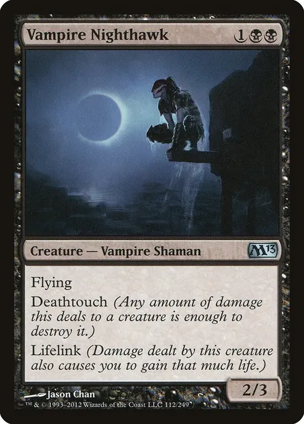 Vampire Nighthawk, Magic card M13 112 — Magic 2013 set