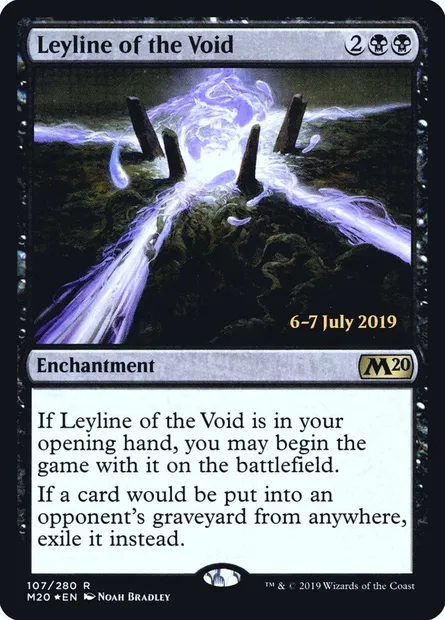 Ligne ley du vide, carte Magic PM20 107s — extension Core Set 2020 Promos
