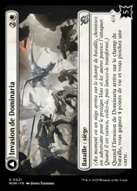 Invasion de Dominaria // Protectrice de la foi de Serra, carte Magic MOM 21 — extension L'invasion des machines