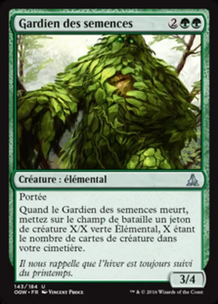 Gardien des semences, carte Magic OGW 143 — extension Le serment des Sentinelles