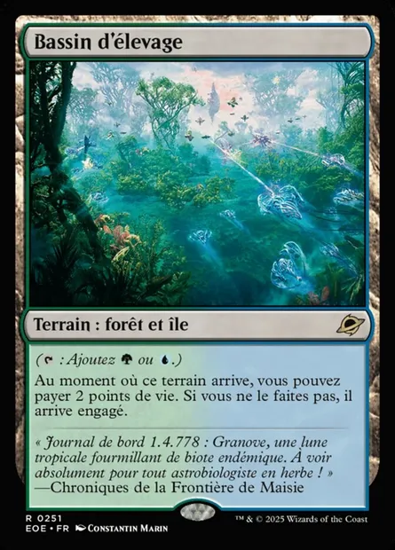 Bassin d'élevage, carte Magic EOE 251 — extension Edge of Eternities