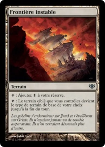 Frontière instable, carte Magic CON 145 — extension Conflux