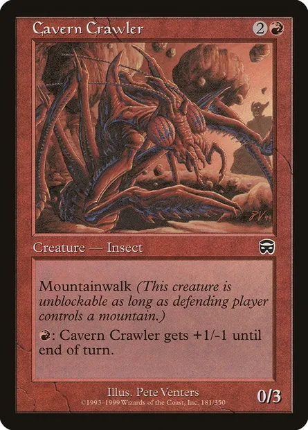 Cavern Crawler, Magic card MMQ 181 — Mercadian Masques set