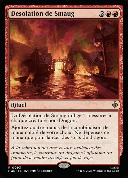 Désolation de Smaug, carte Magic HOB 93 — extension The Hobbit