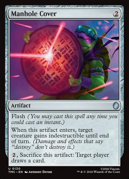Manhole Cover, Magic card TMC 130 — Teenage Mutant Ninja Turtles Eternal set
