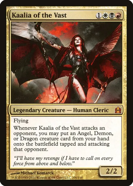 Kaalia of the Vast, Magic card CMD 206 — Commander 2011 set