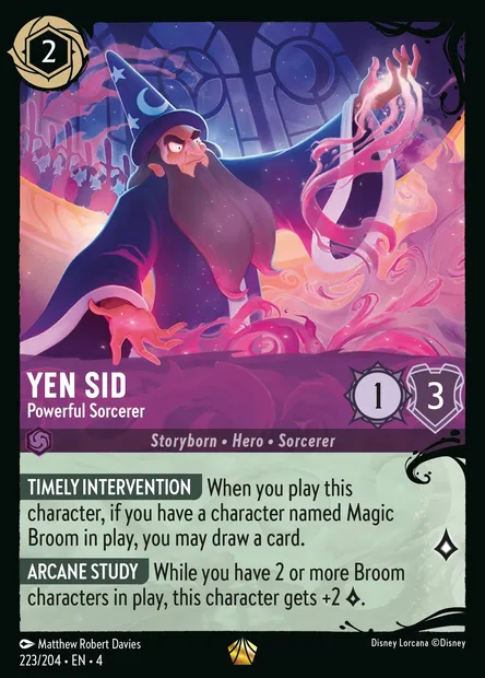 Yen Sid - Powerful Sorcerer, Disney Lorcana card CH4-223 — Ursula's Return set