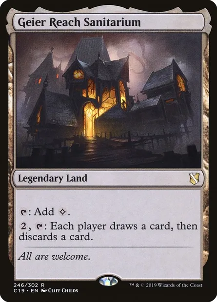 Geier Reach Sanitarium, Magic card C19 246 — Commander 2019 set