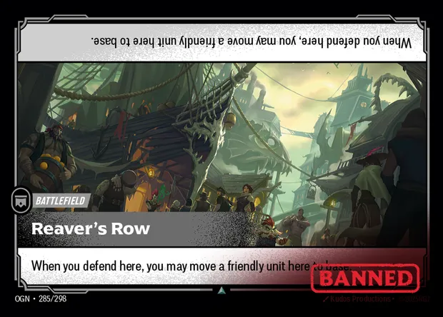 Reaver's Row, carte Riftbound OGN 285 — extension Origins