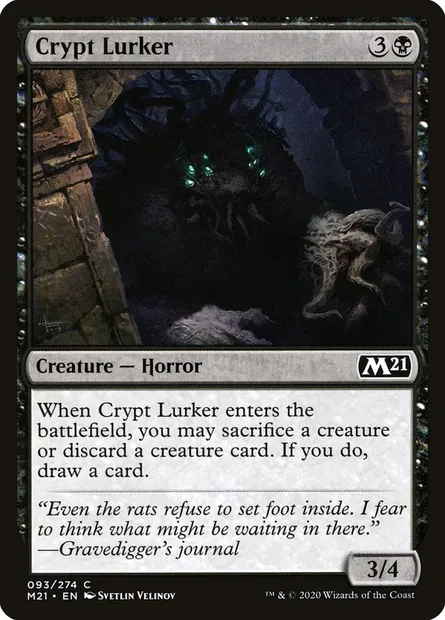 Crypt Lurker, Magic card M21 93 — Core Set 2021 set