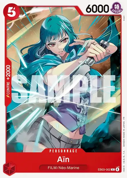 Aïn, carte One Piece EB03-002 — extension ONE PIECE HEROINES EDITION