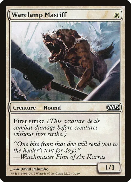 Warclamp Mastiff, Magic card M13 40 — Magic 2013 set