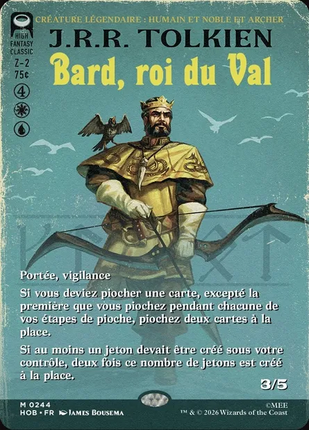 Bard, roi du Val, carte Magic HOB 244 — extension The Hobbit