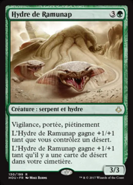 Hydre de Ramunap, carte Magic HOU 130 — extension L’âge de la destruction