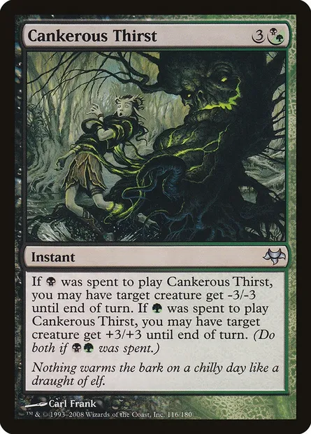 Cankerous Thirst, Magic card EVE 116 — Eventide set