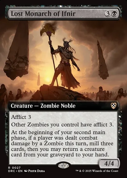 Lost Monarch of Ifnir, Magic card DRC 27 — Aetherdrift Commander set