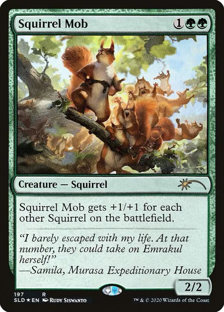 Squirrel Mob, Magic card SLD 197 — Secret Lair Drop set