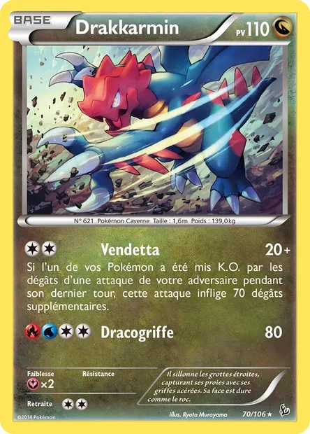 Drakkarmin, carte Pokémon FLF 70 — extension Étincelles