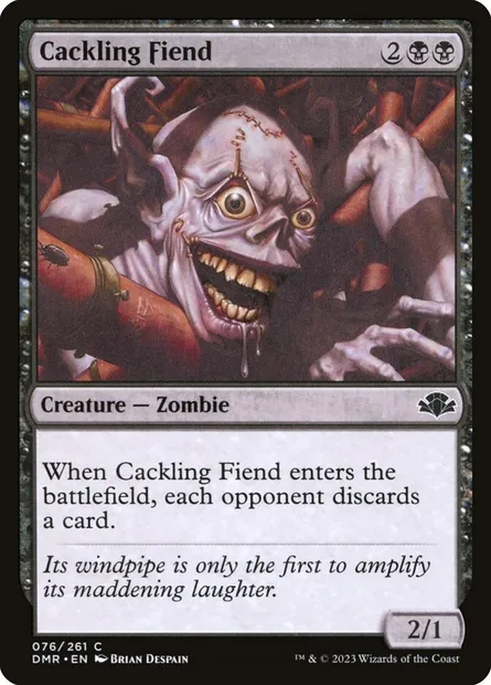 Cackling Fiend, Magic card DMR 76 — Dominaria Remastered set