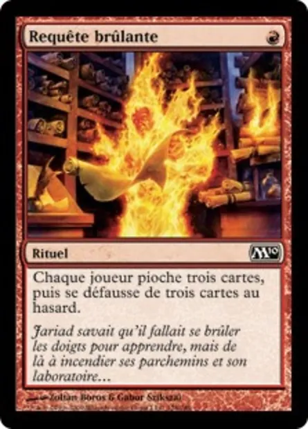 Requête brûlante, carte Magic M10 128 — extension Magic 2010
