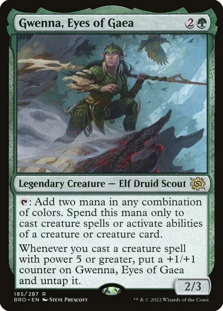 Gwenna, Eyes of Gaea, Magic card BRO 185 — The Brothers' War set