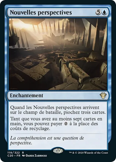 Nouvelles perspectives, carte Magic C20 119 — extension Commander 2020