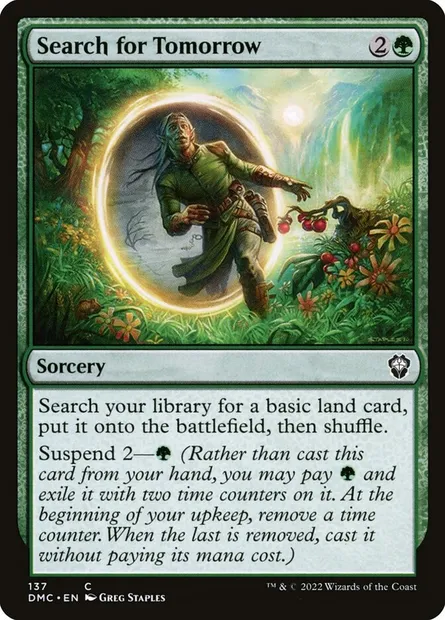 Search for Tomorrow, Magic card DMC 137 — Dominaria United Commander set