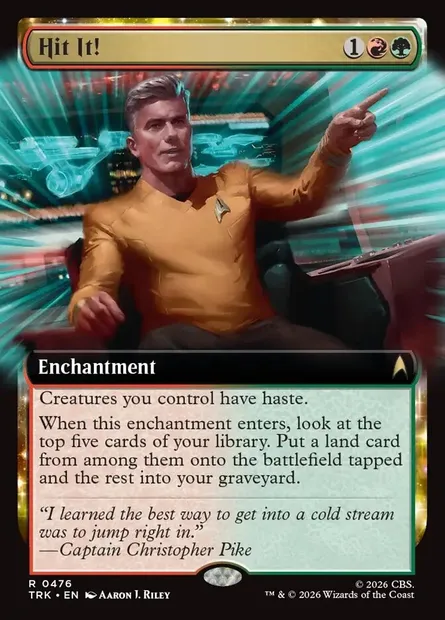 Hit It!, Magic card TRK 476 — Star Trek set