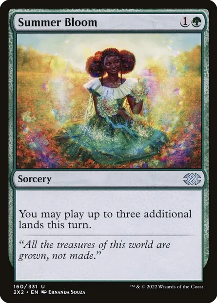 Summer Bloom, Magic card 2X2 160 — Double Masters 2022 set