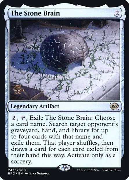 The Stone Brain, Magic card PBRO 247s — The Brothers' War Promos set