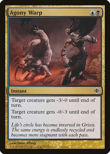 Agony Warp, Magic card ALA 153 — Shards of Alara set
