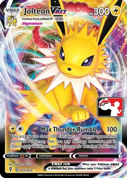 Jolteon VMAX, Pokémon card PPS 051 — Play! Pokémon Prize Pack Series set