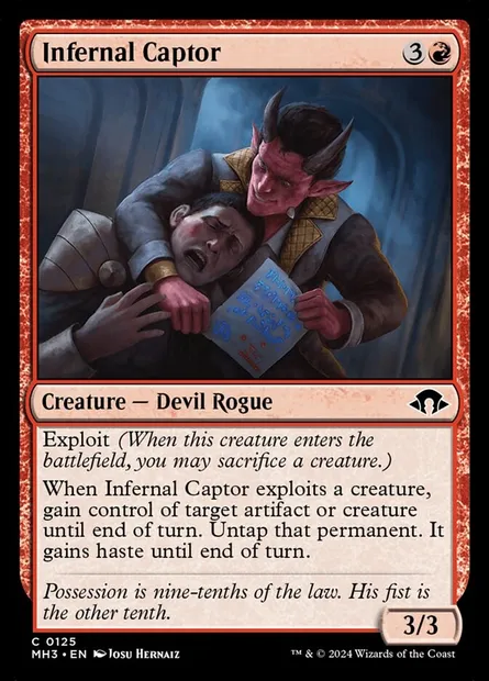 Infernal Captor, Magic card MH3 125 — Modern Horizons 3 set