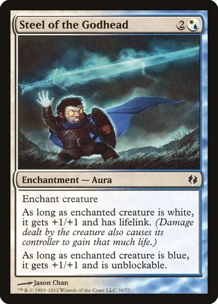 Acier de la divinité, carte Magic DDI 30 — extension Duel Decks: Venser vs. Koth