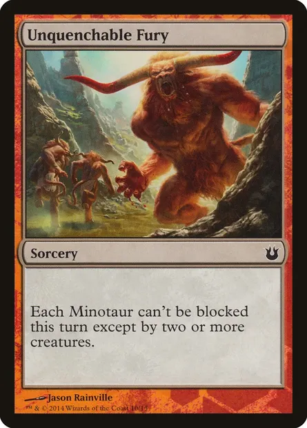 Unquenchable Fury, Magic card TBTH 10 — Battle the Horde set