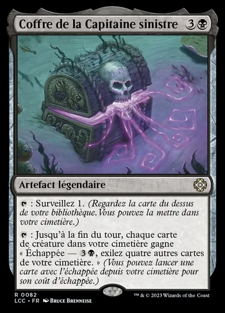 Coffre de la Capitaine sinistre, carte Magic LCC 82 — extension The Lost Caverns of Ixalan Commander
