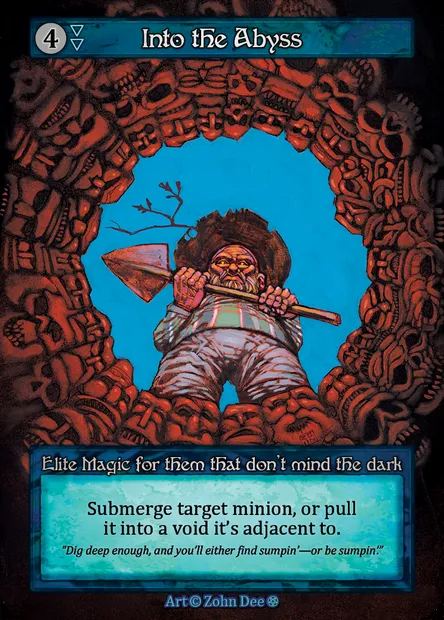 Into the Abyss, carte Sorcery GOT 260 — extension Gothic