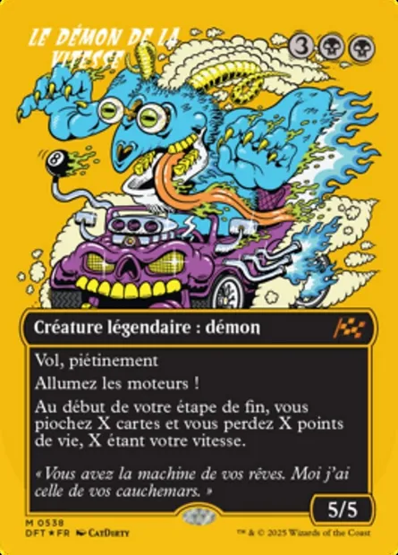 Le Démon de la vitesse, carte Magic DFT 538 — extension Aetherdrift